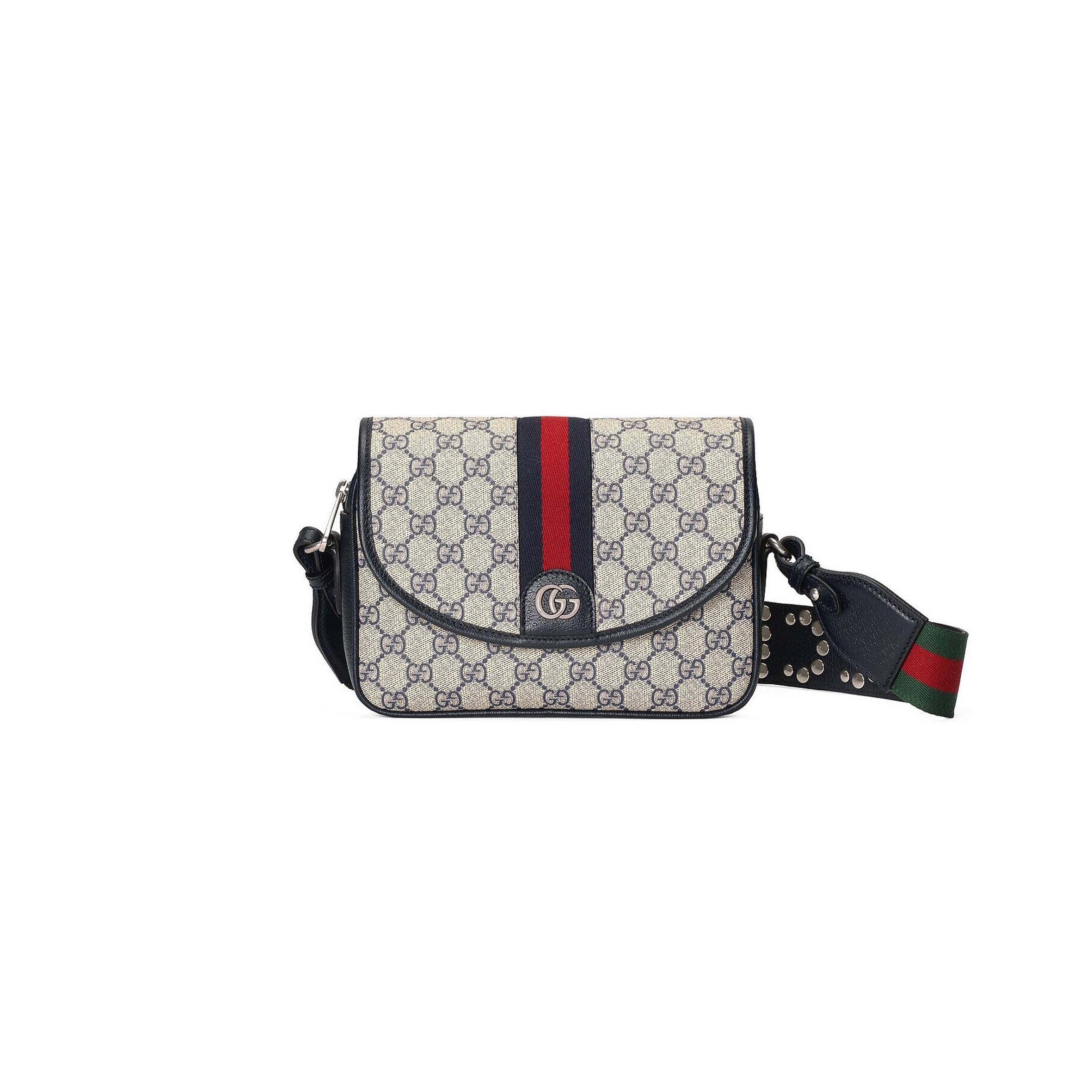 GUCCI OPHIDIA MINI GG SHOULDER BAG (23*17*7cm)