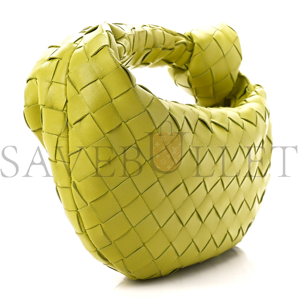 BOTTEGA VENETA NAPPA INTRECCIATO MINI JODIE KIWI  (27*13*6cm)