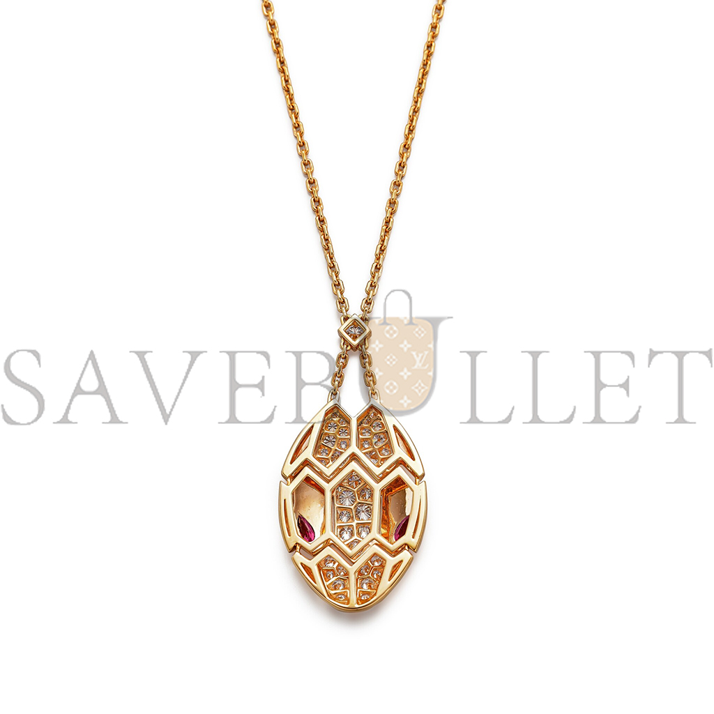 BVLGARI SERPENTI DIAMOND PENDENT NECKLACE 