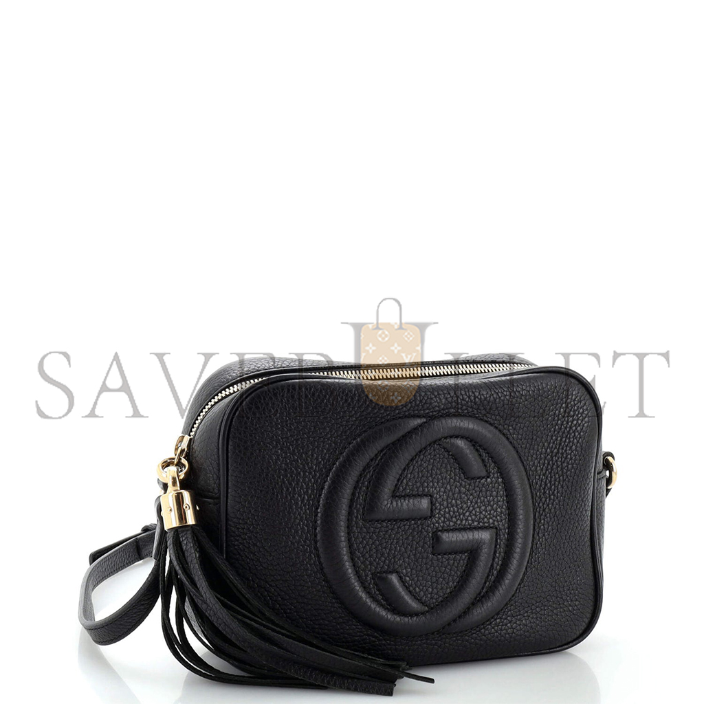 GUCCI SOHO DISCO CROSSBODY BAG LEATHER SMALL 308364 (22*15*7cm)