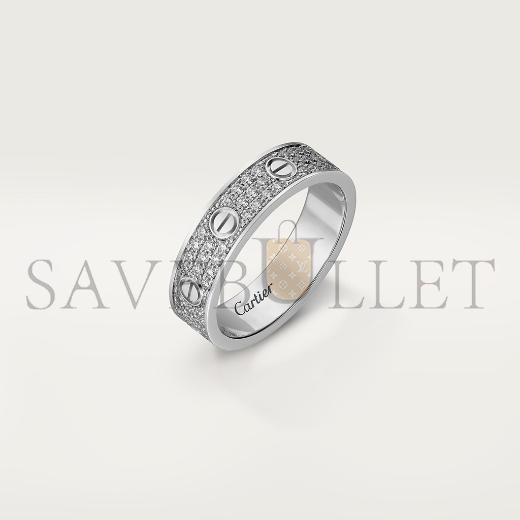 CARTIER  LOVE WEDDING BAND, DIAMOND-PAVED B4083400