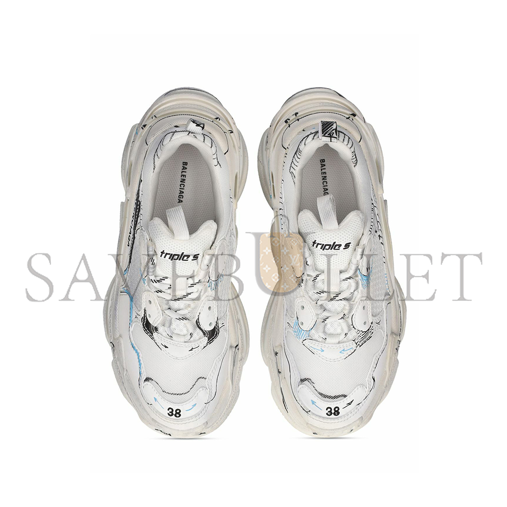 BALENCIAGA TRIPLE S LOGOTYPE SNEAKERS 536737W3SRB9014