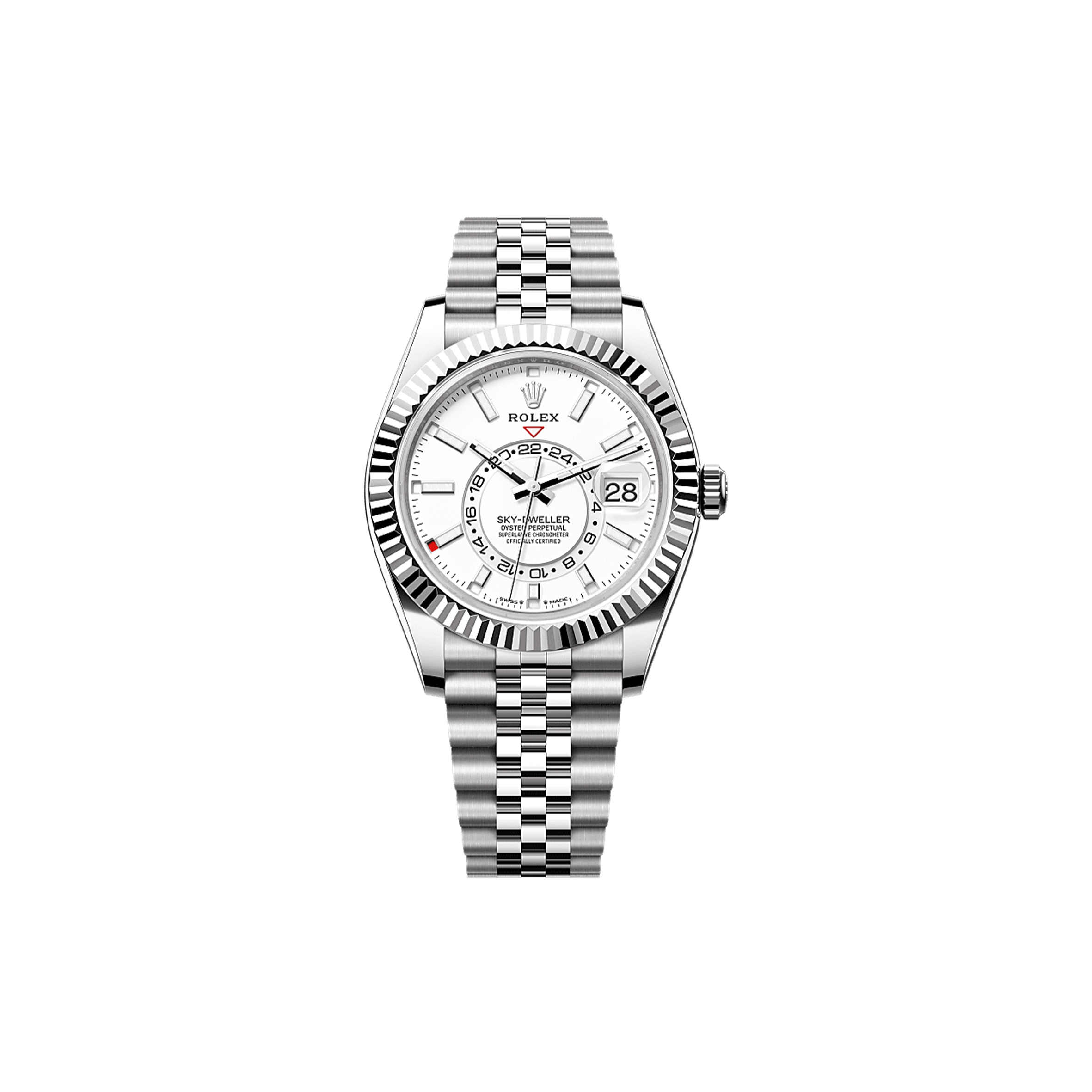 ROLEX SKY-DWELLER OYSTER, 42 MM, OYSTERSTEEL AND WHITE GOLD WATCH 336934-0004