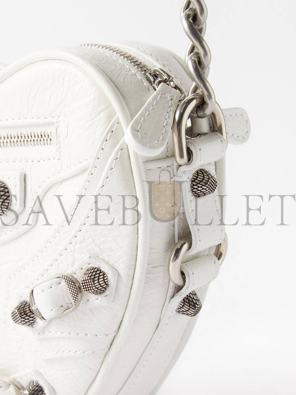 BALENCIAGA WHITE LE CAGOLE HEART MINI LEATHER CROSS-BODY BAG  MATCHESFASHION US (15.2*13.2*5cm)