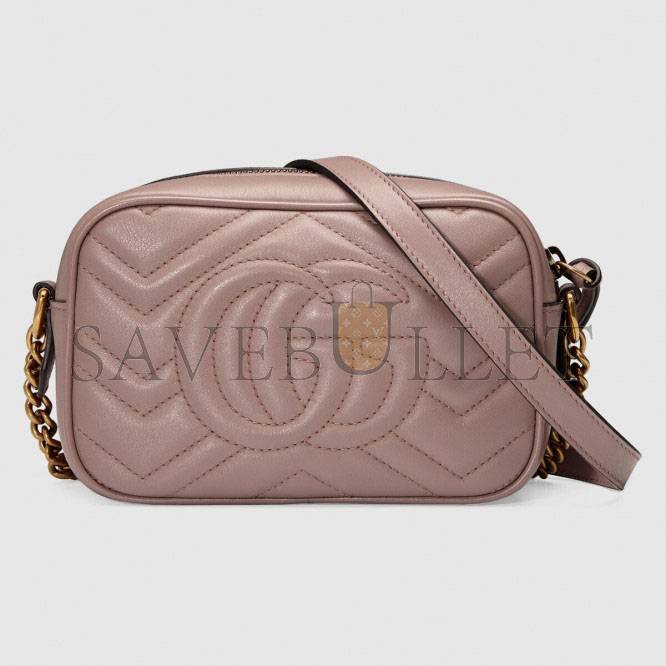 GUCCI GG MARMONT MATELASSÉ MINI BAG ‎448065 （18*12*6cm）