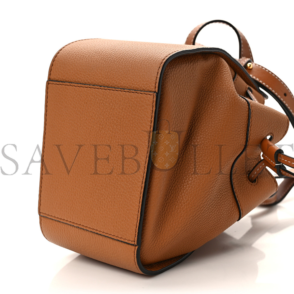 LOEWE CALFSKIN MINI HAMMOCK SHOULDER BAG TAN (20*16*10cm)