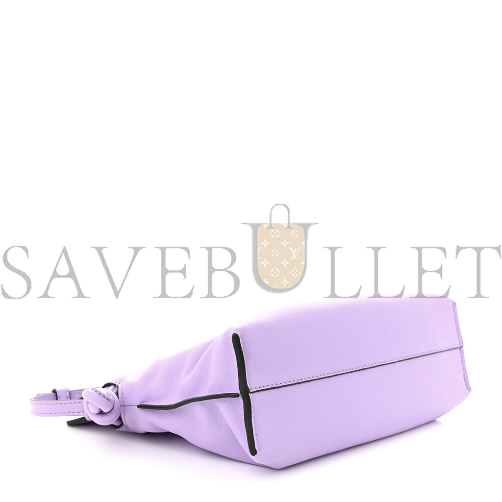 LOEWE CALFSKIN MINI FLAMENCO KNOT BAG LIGHT MAUVE (23*18*7cm)