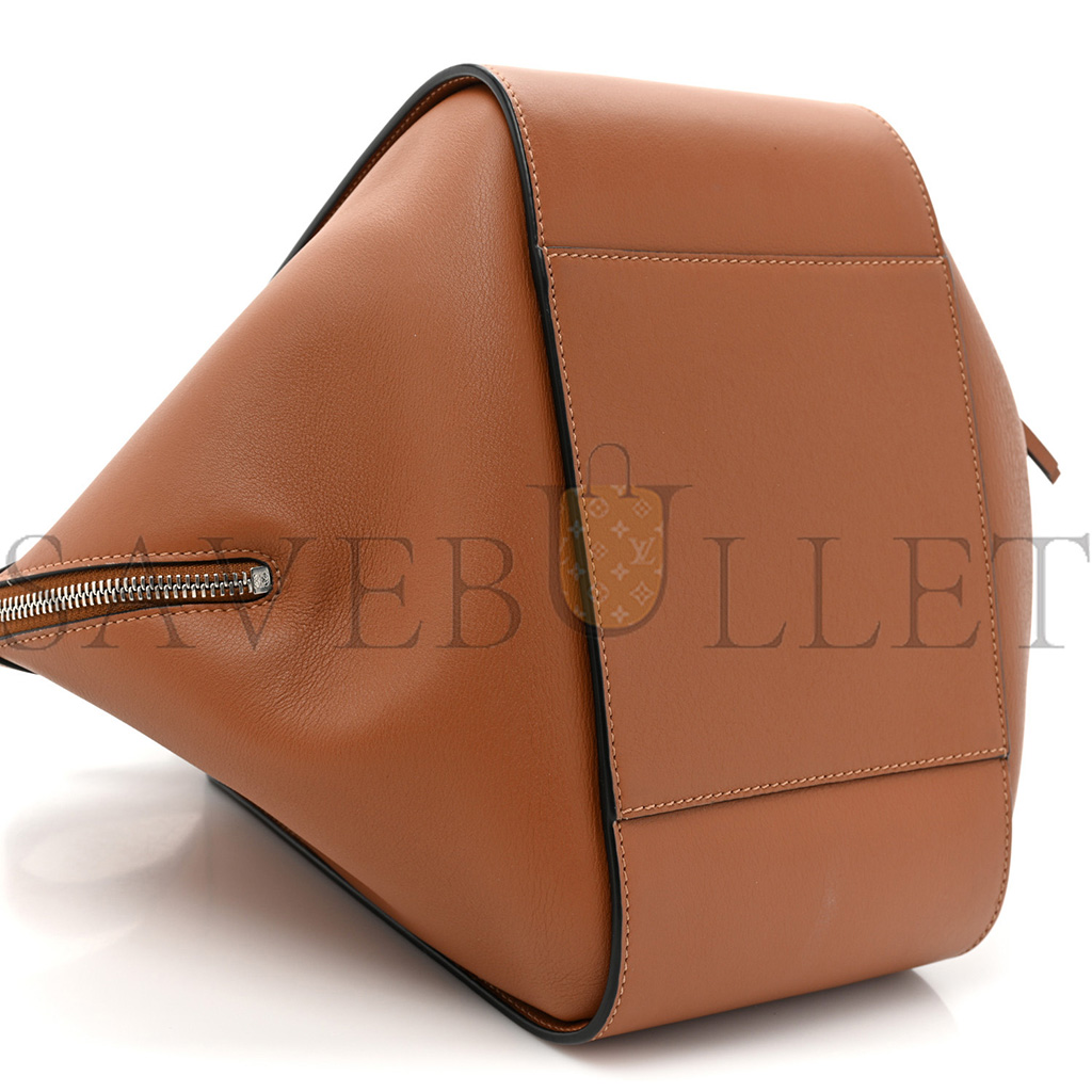 LOEWE CALFSKIN SMALL HAMMOCK SHOULDER BAG TAN (30*25*13.5cm)