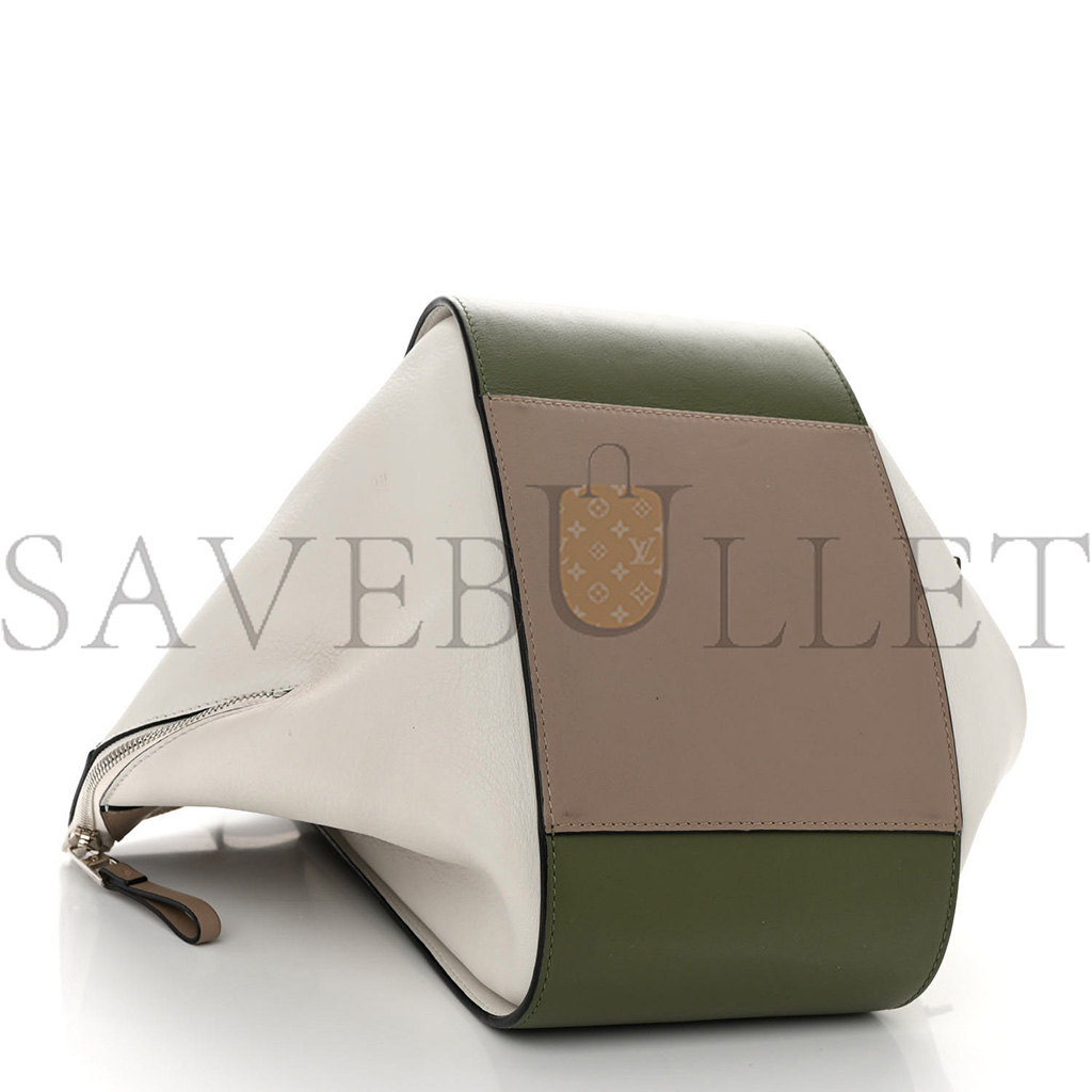 LOEWE CALFSKIN SMALL HAMMOCK SHOULDER BAG AVOCADO GREEN SAND (30*25*13.5cm)