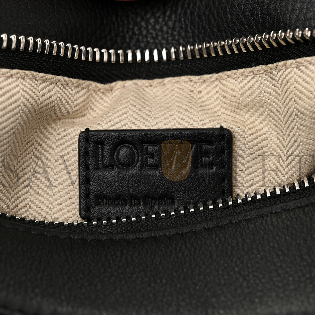 LOEWE CALFSKIN SMALL PUZZLE BAG BLACK (24*16.5*10.5cm)