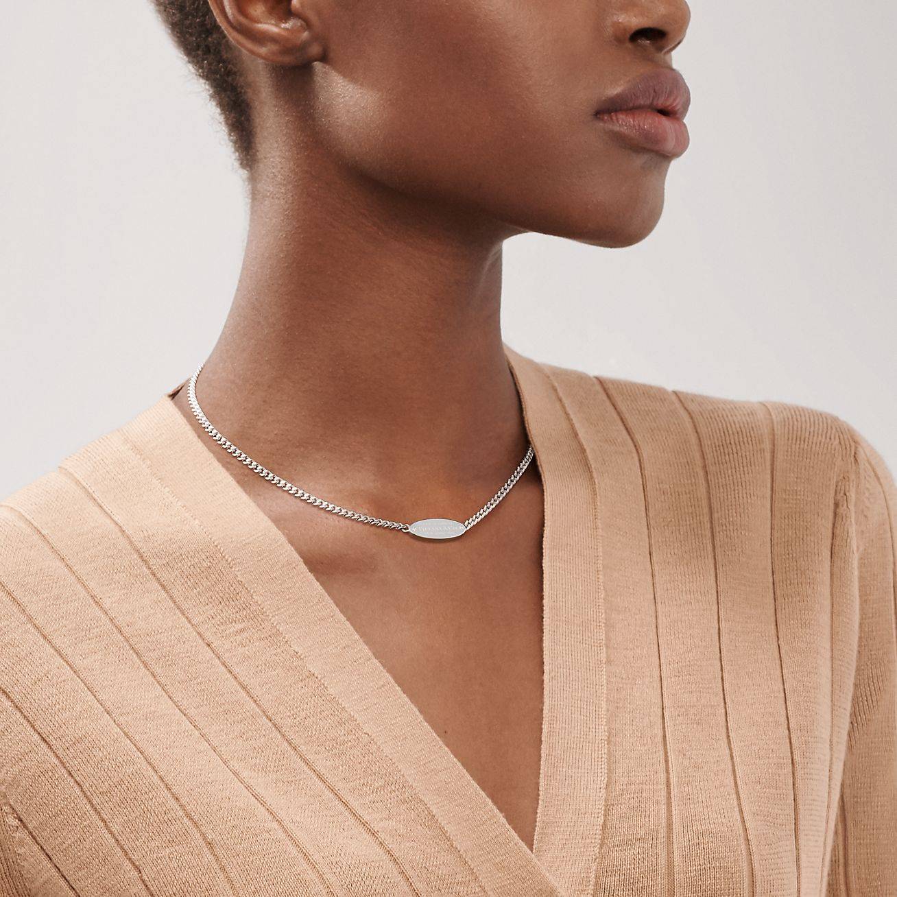 TIFFANY  RETURN TO TIFFANY® OVAL I.D. NECKLACE